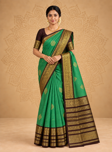 Vaira Oosi Semi Kanchipuram Silk Sarees