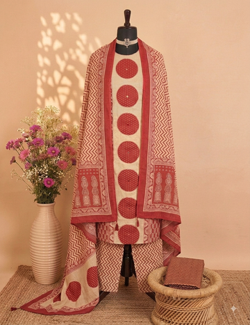 Brick Colour Jaipur Cotton Kurthiset